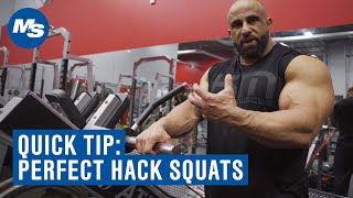 Quick Tip How to Perfect Your Hack Squats [upl. by Neeuq]