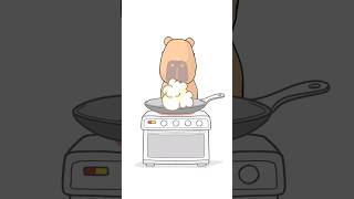 💥Capybara Making Popcorn shorts [upl. by Ecirum220]