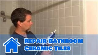 Bathroom Ceramic Tile  How to Repair Bathroom Ceramic Tiles [upl. by Bluefarb145]