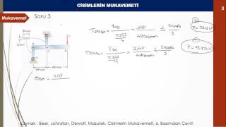 Mukavemet 1 Gerilme Soru Çözümü  Soru3 [upl. by Ubald]