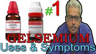 Gelsemium in Hindi Part 1  Uses amp Symptoms in Homeopathy by Dr P S Tiwari [upl. by Atilrac384]