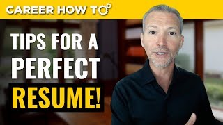 Resume Tips 3 Steps to a Perfect Resume [upl. by Aihceyt294]