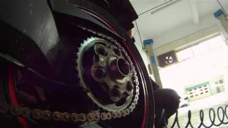 Ducati Multistrada 1200 rear wheel nut removal [upl. by Dirgni]