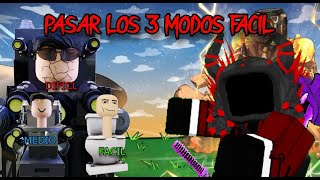 ¡¡¡COMO PASAR LOS 3 MODOS DE TLD LO MAS FACIL POSIBLE  Toilet legasy Defense  Roblox [upl. by Leahcimsemaj687]