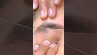 eyebrow threading eyebrow tutorial eyebrowthreading shorts shortsfeed beautysecrets trending [upl. by Salome218]