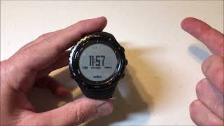 Suunto Core Classic Black Storm Alarm Turn OnOff [upl. by Rubin]