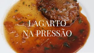 RECEITA  LAGARTO NA PANELA DE PRESSÃO [upl. by Nnadroj198]