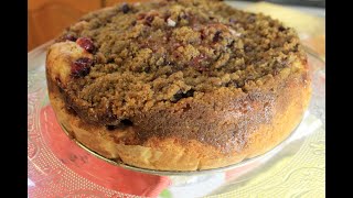 Cranberry Streusel Coffee Cake  Bonitas Kitchen [upl. by Yelsew]