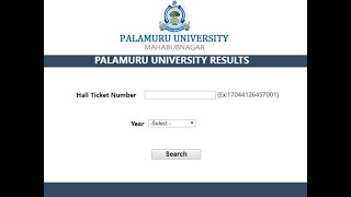 Palamuru College Degree Results 2021 PU 1st 3rd 5th Sem UG PG Result  Palamuru University 2021 [upl. by Cobb]