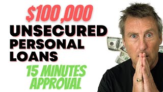 UNSECURED Personal Loans 1K  100000 amp Low Credit Score OK [upl. by Kcyred247]