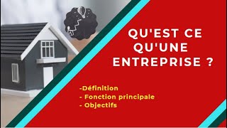 📌EOAE 1ère Bac Sc Eco  Lentreprise et son Environnement 1 👉 Définition de lentreprise [upl. by Enoed]