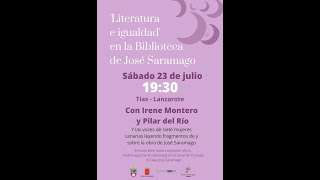 quotLiteratura e igualdadquot en la Biblioteca de José Saramago [upl. by Stanfield]