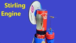 How to Make a Stirling Engine  an Easy amp Fun project [upl. by Anirahs826]