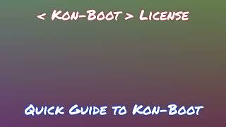 Install KonBoot on PC 2024 [upl. by Ailiec]