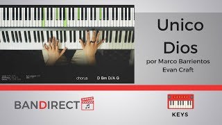 Unico Dios por Marco Barrientos y Evan Craft  Tutorial de Piano [upl. by Eecak]