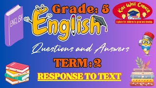 2024 Grade 5 English  Term 2 Exam Preparation [upl. by Galloway]