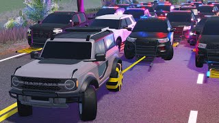 ERLC Manhunt  40 Police grapplers vs me [upl. by Ardra]