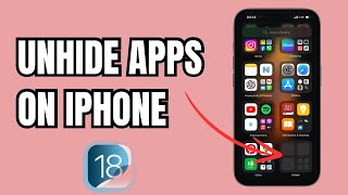 How To Unhide Apps On iPhone  IOS 18 New Features [upl. by Atin]