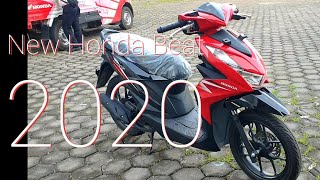 NEW HONDA BEAT 2020 CBS  Merah HITAM [upl. by Ellener]