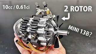 TWIN RC Wankel Rotary Engine First Run [upl. by Revkah891]