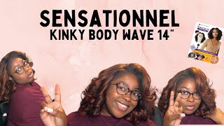 Perfect Fall Wig for UNDER 40  14inch Sensationnel Kinky Body Wave wig review [upl. by Wardle]