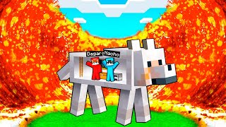 Base Secreta Dentro del PERRO vs APOCALIPSIS de LAVA en Minecraft [upl. by Leahcimal]