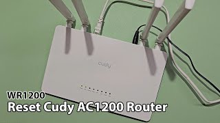 How to reset cudy ac1200 router [upl. by Adnir]