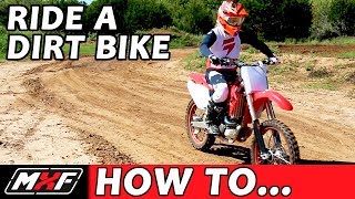 How To Ride a Dirt Bike for Beginners with a Clutch  3 EASY STEPS [upl. by Atidnan]