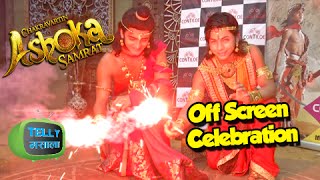 Video Diwali Celebrations With Ashoka Aka Sidharth Nigam  Chakravartin Ashoka Samrat  Colors [upl. by Shipman765]