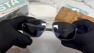 Unboxing Costa Del Mar Mens Flagler FLG262 FLG262 OGP SilverGrey Polarized Sunglasses [upl. by Alamat]