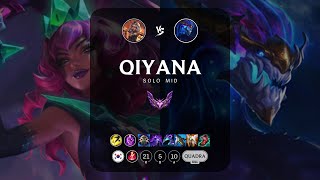 Qiyana Mid vs Aurelion Sol  KR Master Patch 148 [upl. by Tenay765]