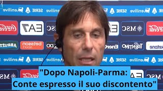 quotDopo NapoliParma Conte Espresso il Suo Discontentoquot [upl. by Garfinkel817]