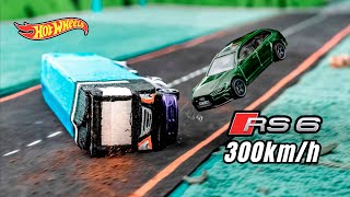 Audi RS6 CRASH Remake at 300 kmh  Cinematic 164 SCALE [upl. by Paulina]