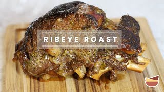 Bone In Ribeye Roast WellDone and SlowRoasted [upl. by Taran696]