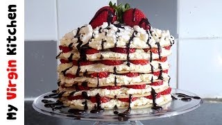 ETON MESS PANCAKE CAKE RECIPE  mypancakeday [upl. by Maurits]