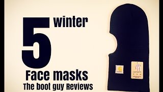 5 FACE MASKS for Winter  The Boot Guy Reviews [upl. by Htebiram194]