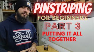 how to pinstripe for beginners  part 3 putting it all together [upl. by Yunick209]