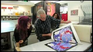 Pochoir printmaking tutorial Mesa Arts Center David Manje Jpop anime manga art DIY prints [upl. by Alleras]