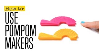 How to use pompom makers [upl. by Rosati]