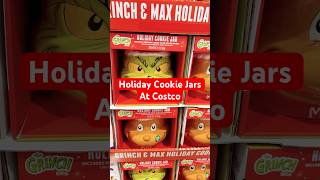 Mr Grinch and Max ceramic cookie jars at Costco These are filled with dark chocolate piroulines [upl. by Nnybor]