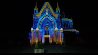 Santuario di San Pancrazio Pianezza la nuova illuminazione [upl. by Yllitnahc]