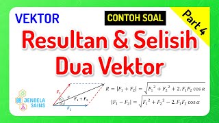 Vektor Fisika • Part 4 Contoh Soal Resultan Dua Vektor [upl. by Nannahs422]