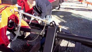 Lucas Mower Caddy Attaching to Tractor [upl. by Abla]