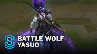 Battle Wolf Yasuo Skin Spotlight  PreRelease  PBE Preview  League of Legends [upl. by Antonella]