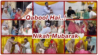 ALHAMDULILLAH Nikah hogaya🤲🏻🌹 nikah wedding weddingday family familyvlog [upl. by Anaili939]