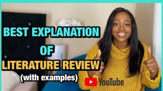 Literature Review Writing 2021 How to write a literature review FAST with example [upl. by Comfort]