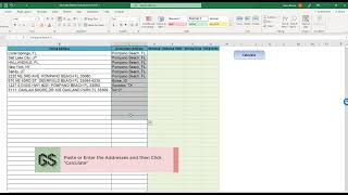 Calculate Distance between Cities in Excel [upl. by Tillo470]