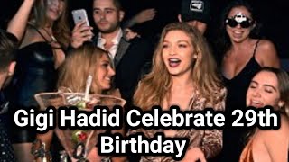 Gigi Hadid celebrated 29th birthday with Bradley Cooper Taylor Swift and Travis Kelce RLAMO [upl. by Winthorpe]