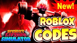 Weight Lifting Simulator Roblox GAME ALL SECRET CODES ALL WORKING CODES [upl. by Ellon507]