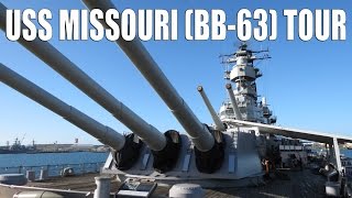 Battleship USS Missouri BB63 Video Tour Pearl Harbor Hawaii [upl. by Coit]